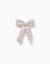 Barrette à cheveux avec nœud en tweed Rose clair 2 - vertbaudet enfant 