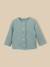 Cardigan en molleton bébé - coton biologique Celadon 1 - vertbaudet enfant 