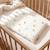 Oreiller plat réversible en satin de coton gallina Écru – motif poules champêtre 2 - vertbaudet enfant 