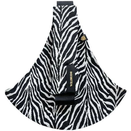 Porte bébé enfant black zebra Noir, blanc 1 - vertbaudet enfant 