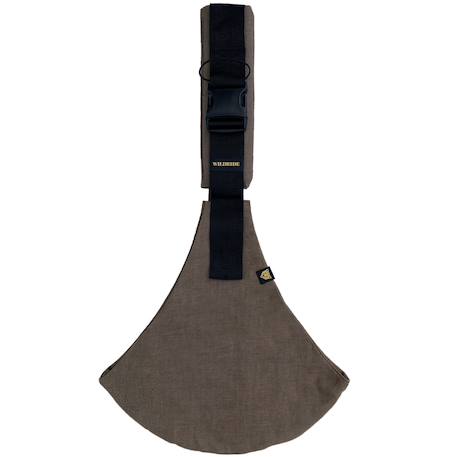 Porte bébé enfant en lin brown Marron, noir 2 - vertbaudet enfant 