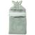 Nid d’ange fausse fourrure doublé gaze de coton rayé vert de gris (0-6 mois) Vert de gris, blanc 1 - vertbaudet enfant 