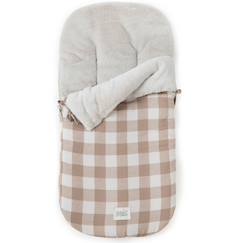 Puériculture-Nid d'ange passe sangle comfort vichy caramel