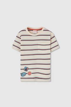 Garçon-T-shirt, polo, sous-pull-T-shirt-T-shirt enfant en maille rayée