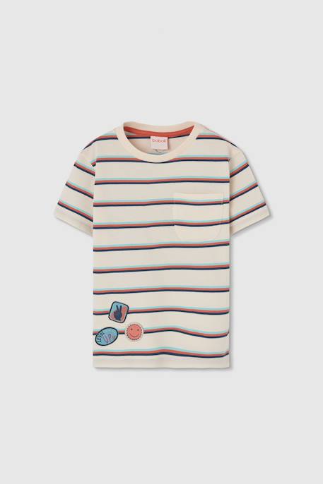 Garçon-T-shirt enfant en maille rayée