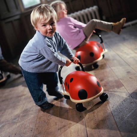 Porteur wheely bug coccinelle (petit modèle) Rouge, noir 3 - vertbaudet enfant 