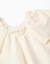 Robe avec appliqué floral + bloomer Beige clair 4 - vertbaudet enfant 