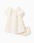 Robe avec appliqué floral + bloomer Beige clair 2 - vertbaudet enfant 