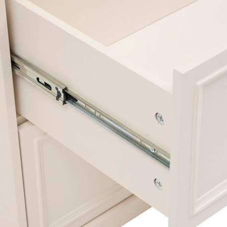 Commode 3 tiroirs plateau placage frêne - mohea Ivoire 5 - vertbaudet enfant 