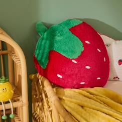 Linge de maison et décoration-Décoration-Matelas de sol, coussin-Coussin enfant fraise - fraci