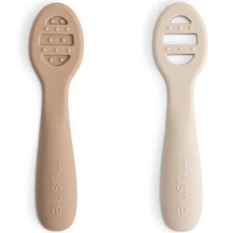 Lot de 2 cuillères d'apprentissage Marron, écru 1 - vertbaudet enfant 