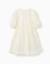 Robe à manches bouffantes et fleurs 3d Blanc 2 - vertbaudet enfant 