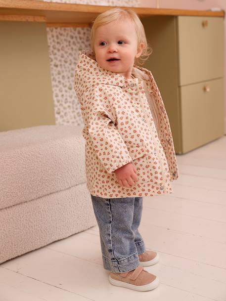 Baskets bébé cuir à scratchs rose pâle 6 - vertbaudet enfant 