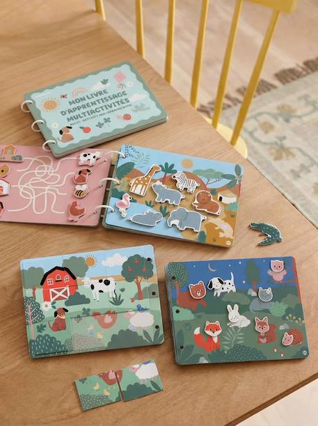Livre d'apprentissage multi-activités multicolore 1 - vertbaudet enfant 