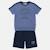 Ensemble t-shirt manches courtes et short garçon Beige+Bleu+Gris+Vert 6 - vertbaudet enfant 