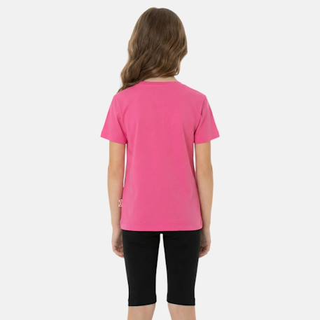Ensemble fille t-shirt manches courtes et bermuda Blanc+Fushia+Gris 5 - vertbaudet enfant 