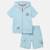 Ensemble garçon t-shirt manches courtes zippé et short Beige+Bleu+Kaki+Marine 6 - vertbaudet enfant 