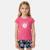Ensemble fille t-shirt manches courtes et short Fushia+Rose 1 - vertbaudet enfant 