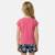 Ensemble fille t-shirt manches courtes et short Fushia+Rose 2 - vertbaudet enfant 