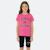 Ensemble fille t-shirt manches courtes et bermuda Blanc+Fushia+Gris 4 - vertbaudet enfant 