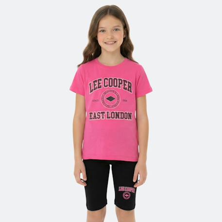 Fille-Ensemble fille t-shirt manches courtes et bermuda