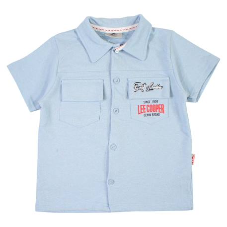 Ensemble polo et short bébé garçon imprimé Beige+Bleu+Gris+Kaki 8 - vertbaudet enfant 