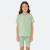 Ensemble fille t-shirt manches courtes et bermuda Gris+Rosatre+Rose+Vert 10 - vertbaudet enfant 