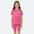 Ensemble fille t-shirt manches courtes et bermuda Gris+Rosatre+Rose+Vert 7 - vertbaudet enfant 