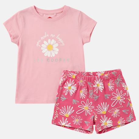 Ensemble fille t-shirt manches courtes et short Fushia+Rose 6 - vertbaudet enfant 