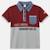 Polo garçon manches courtes Blanc+Marine+Noir+Rouge 12 - vertbaudet enfant 