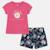 Ensemble fille t-shirt manches courtes et short Fushia+Rose 3 - vertbaudet enfant 