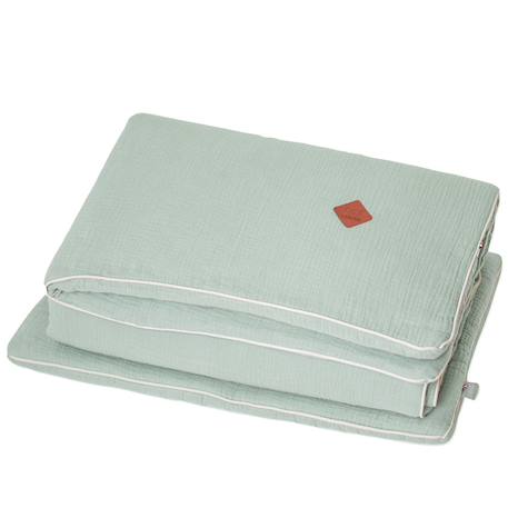 Couette et oreiller - prêt à dormir jeanne Beige+Blanc+Bleu+Camel+Écru+Gris clair+Rose+Terracotta+Vert de gris 37 - vertbaudet enfant 