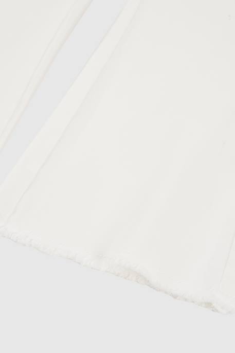 Pantalon fille coton Blanc 4 - vertbaudet enfant 