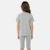 Ensemble fille t-shirt manches courtes et bermuda Gris+Rosatre+Rose+Vert 2 - vertbaudet enfant 
