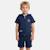 Ensemble garçon t-shirt manches courtes zippé et short Beige+Bleu+Kaki+Marine 10 - vertbaudet enfant 