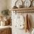 Bavoir à nouer en coton gallina Écru – motif poules champêtre 2 - vertbaudet enfant 