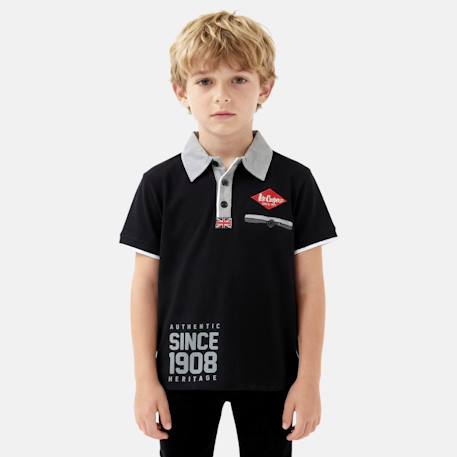 Garçon-Polo avec col chemise ouverture boutonnée
