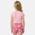 Ensemble fille t-shirt manches courtes et short Fushia+Rose 5 - vertbaudet enfant 