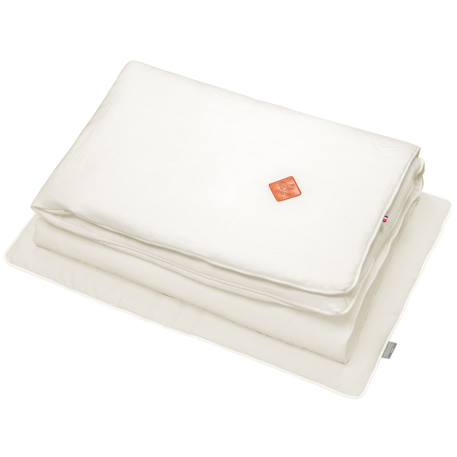 Couette et oreiller - prêt à dormir en lin Beige+Écru+Vert de gris 6 - vertbaudet enfant 
