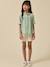 Chemise fille en gaze - coton biologique Amande+Ecru 5 - vertbaudet enfant 