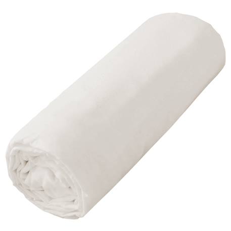 Drap housse en coton jersey uni Beige+Blanc+Écru+Pêche+Vert amande+Vert de gris 1 - vertbaudet enfant 