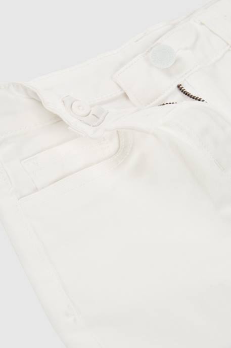 Pantalon fille coton Blanc 3 - vertbaudet enfant 