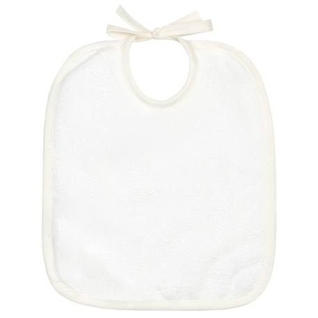 Bavoir à nouer en coton gallina Écru – motif poules champêtre 3 - vertbaudet enfant 