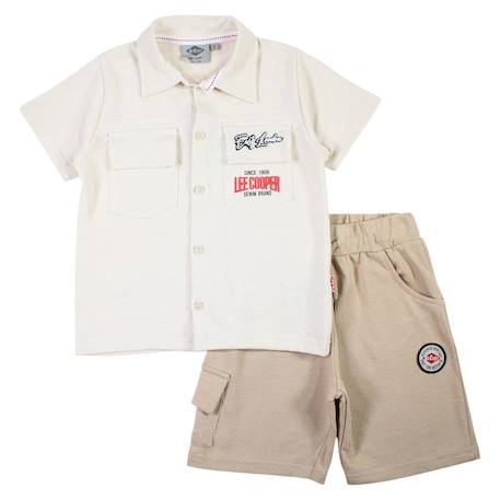 Bébé-Ensemble-Ensemble polo et short bébé garçon imprimé