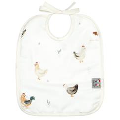 Puériculture-Bavoir à nouer en coton gallina
