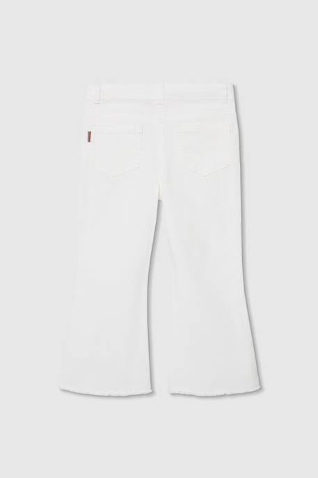Pantalon fille coton Blanc 2 - vertbaudet enfant 
