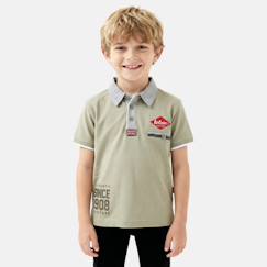 Garçon-T-shirt, polo, sous-pull-Polo avec col chemise ouverture boutonnée