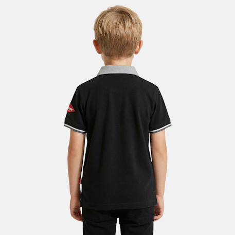 Polo garçon manches courtes Blanc+Marine+Noir+Rouge 8 - vertbaudet enfant 