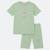 Ensemble fille t-shirt manches courtes et bermuda Gris+Rosatre+Rose+Vert 12 - vertbaudet enfant 