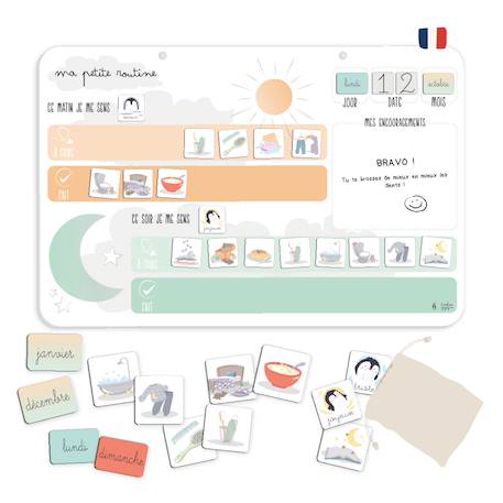 Tableau magnétique routine enfant dès 3 ans Blanc 3 - vertbaudet enfant 
